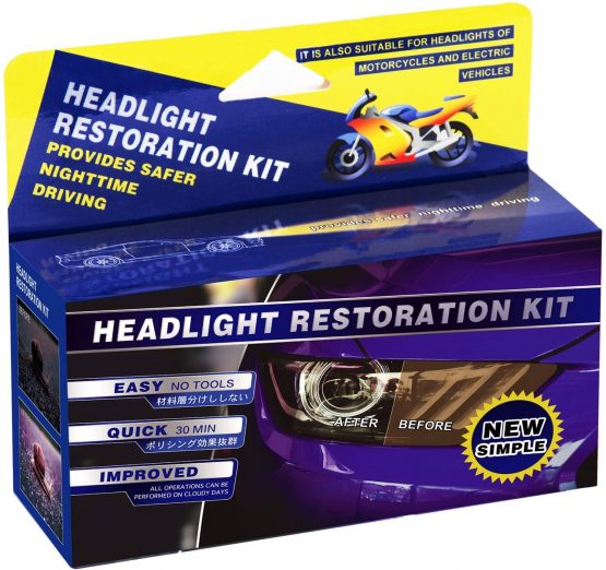 Plextone Headlights Restoration Kit Restore Dull Faded and Discoloured Headlights