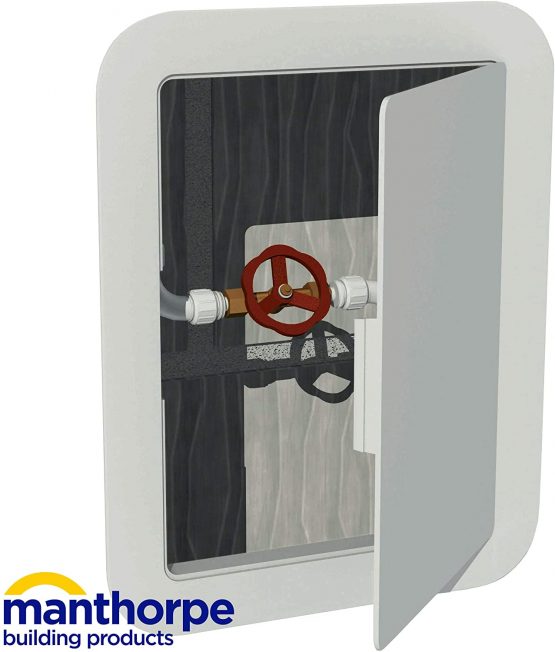 Manthorpe GL100 White Plastic 150mm x 200mm Access Panel Inspection Hatch - Image 2