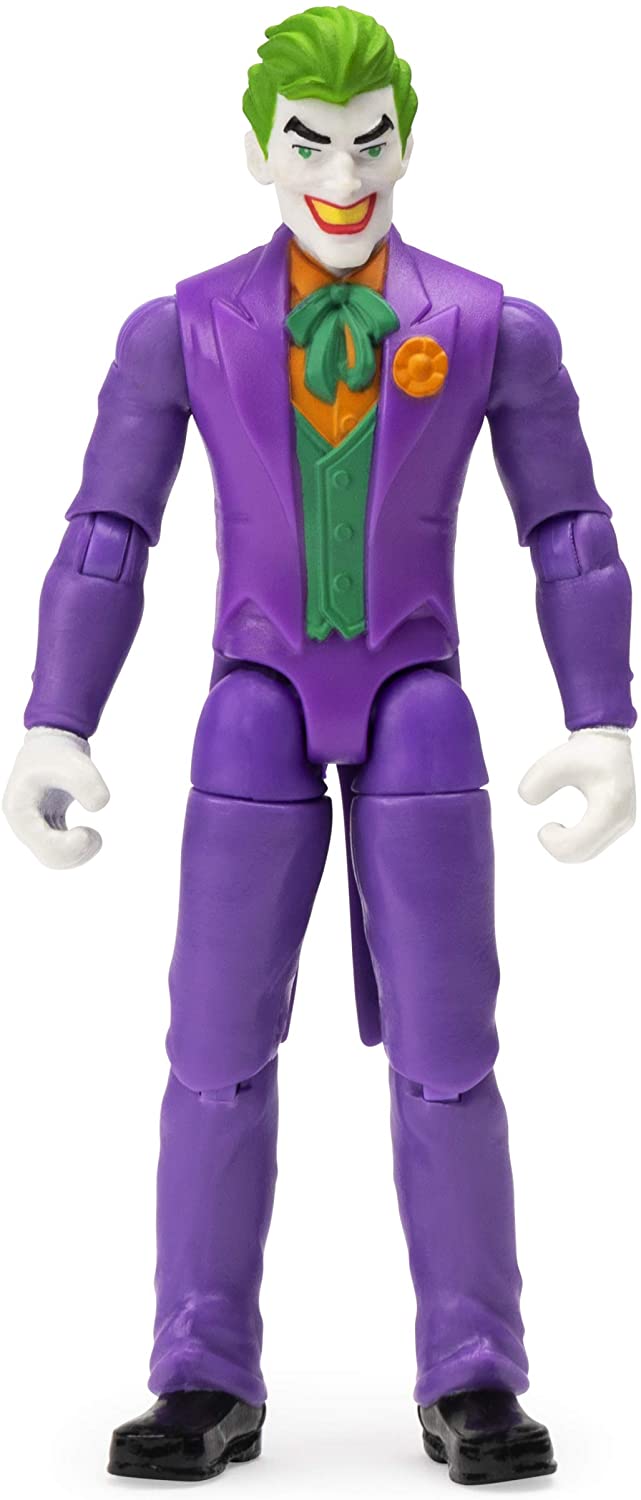 DC BATMAN, 4-Inch THE JOKER Action Figure with 3 Mystery Accessories, Mission 1, Grey - Image 3