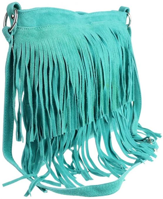 Girly Handbags Suede Fringe Shoulder Bag Crossbody Slouch Womens Fashion - Image 2