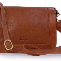 GIGI - Women's Leather Flap Over Cross Body Handbag - Shoulder Bag with Long Adjustable Strap - GIOVANNA 8948