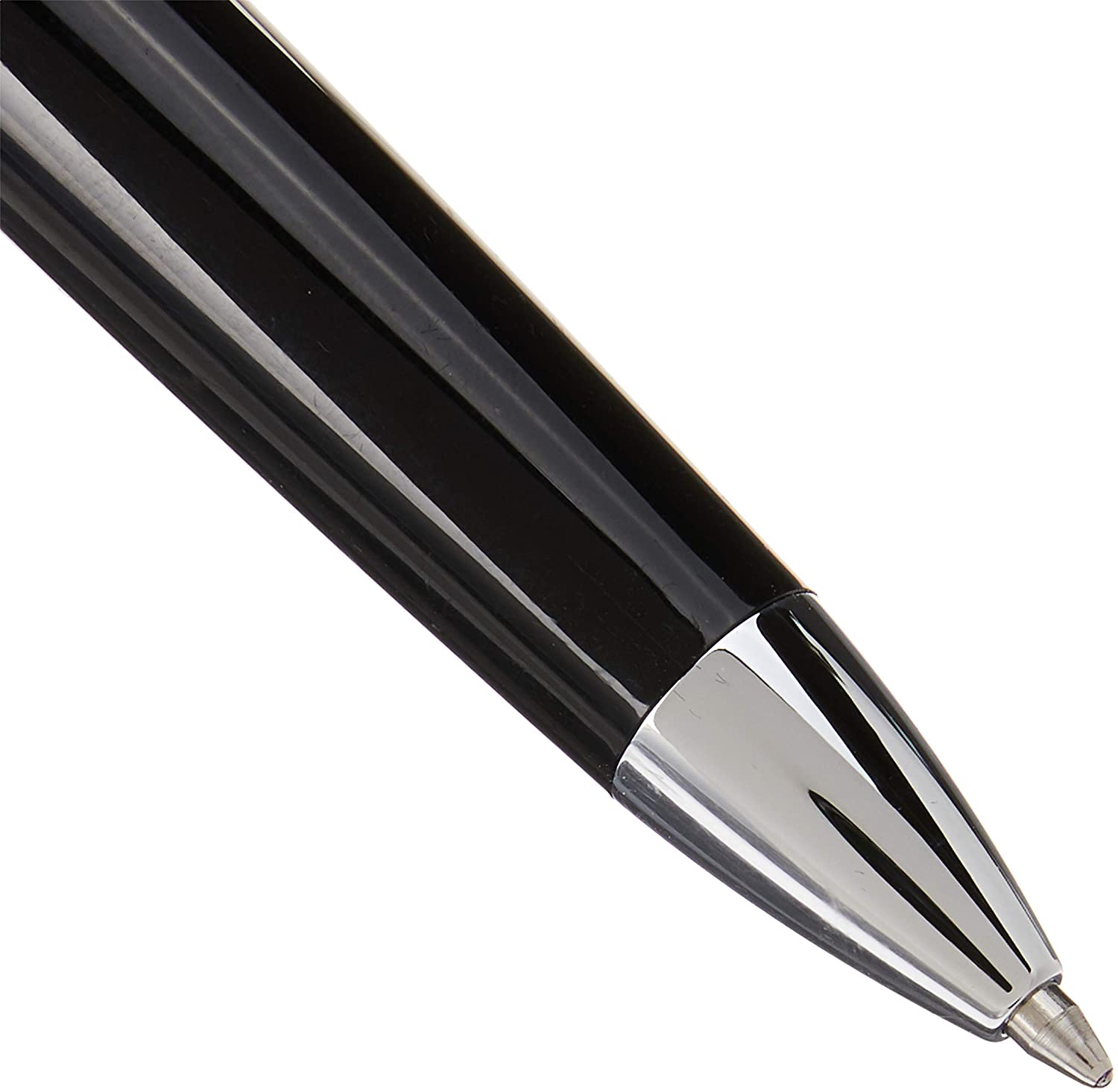 Kaweco STUDENT Ball Pen Black I Retractable Ballpoint Pen in Classic Design with Standard G2 Refills I Acrylic Ball Pen 13cm in Black with Silver Details - Image 3