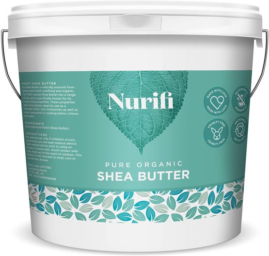1KG Organic Shea Butter Unrefined - 100% Pure, Raw & Natural - Soil Association Certified - by Nurifi
