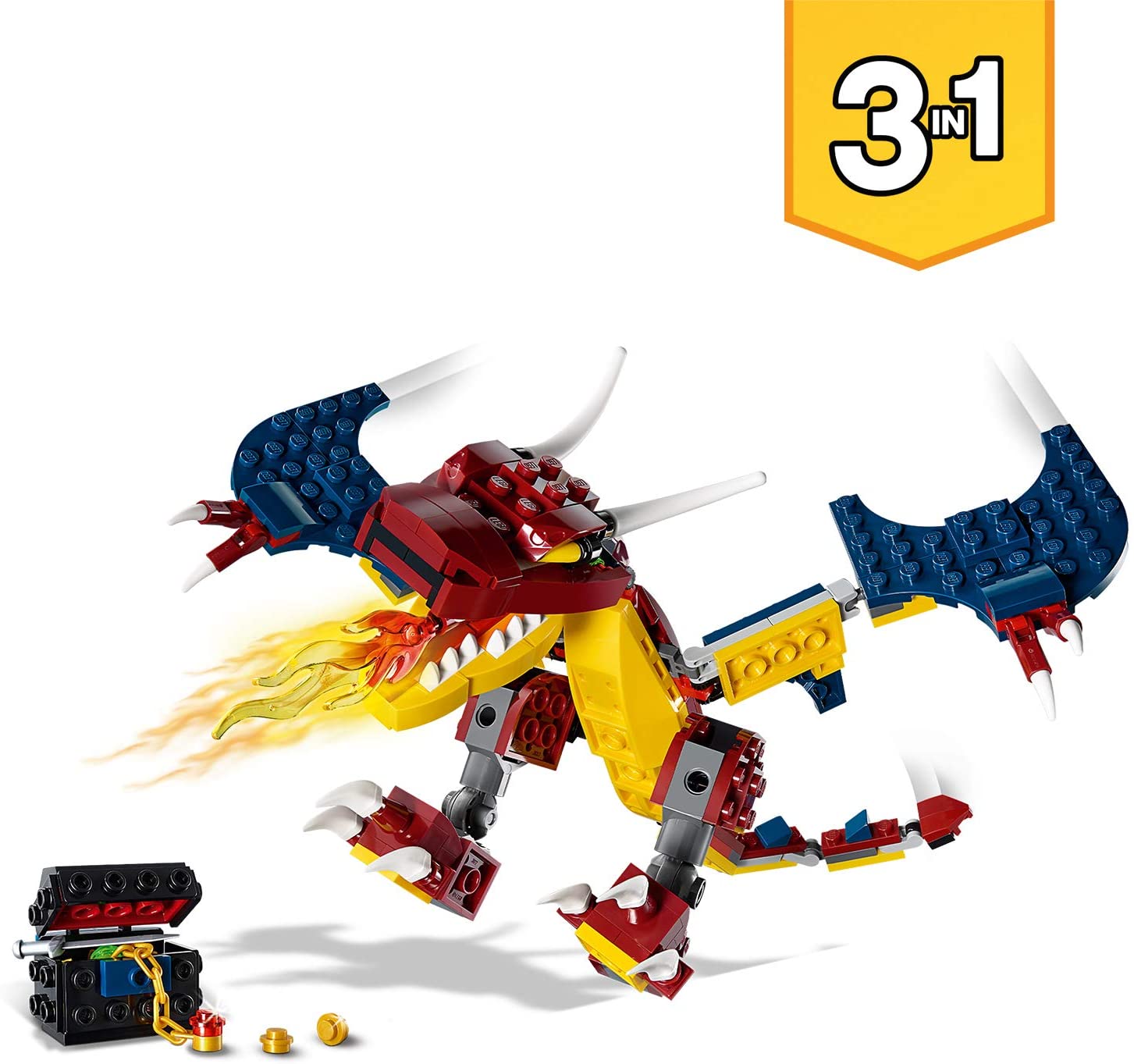 LEGO 31102 Creator Fire Dragon, Multicolor - Image 2