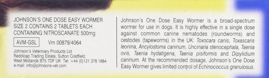 Johnson's Vet Easy One Dose Wormer, Size 2 - Image 2