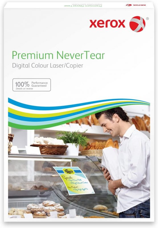 Xerox 003R98091 NeverTear 100 Sheets Waterproof Premium 145 Micron A4 White