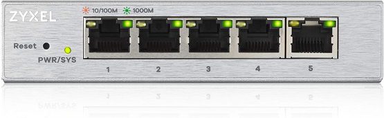 Zyxel 5-Port Gigabit Web Managed Switch, Lifetime Warranty, UK Plug [GS1200-5]