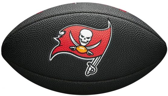 Wilson Sporting Goods NFL Tampa Bay Buccaneers Team Logo Football, Black, Mini Size - Image 2