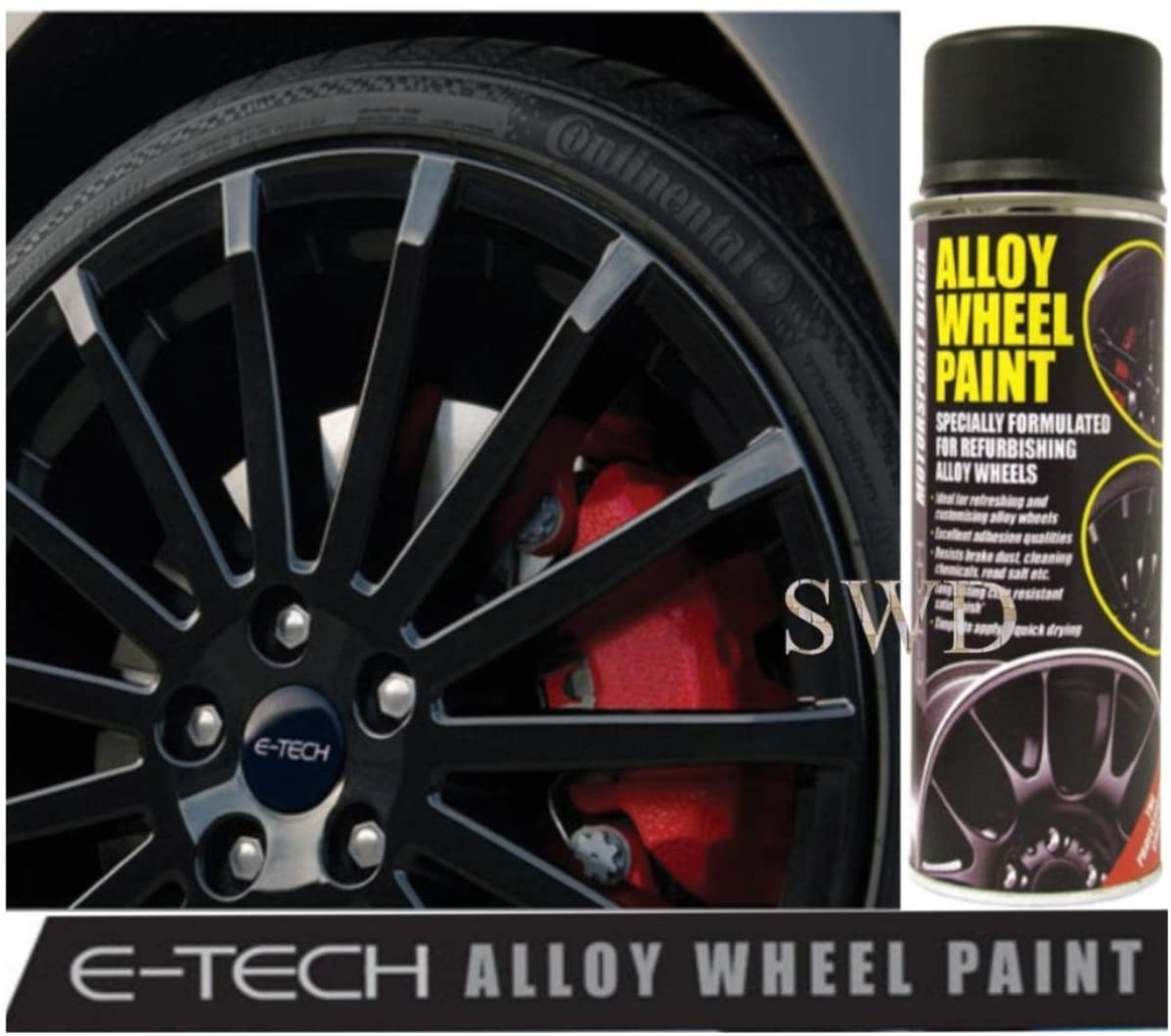 E-TECH Motorsport Black Alloy Wheel Paint - 400ml