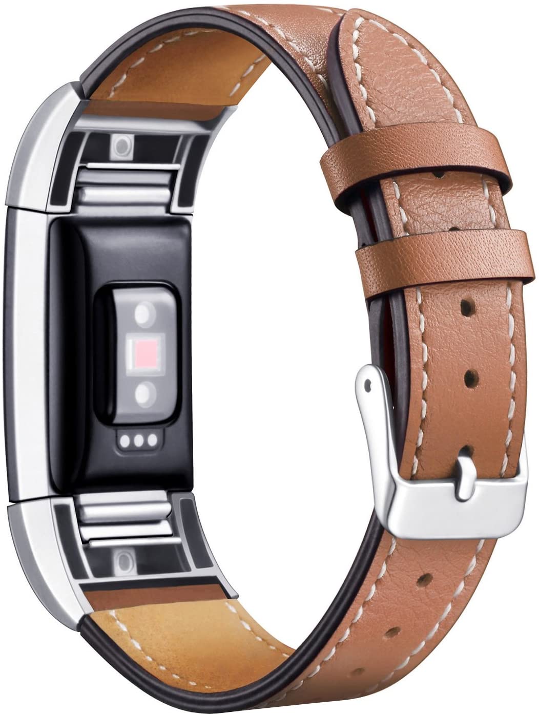 Mornex Strap Compatible Fitbit Charge 2 Band Leather Strap