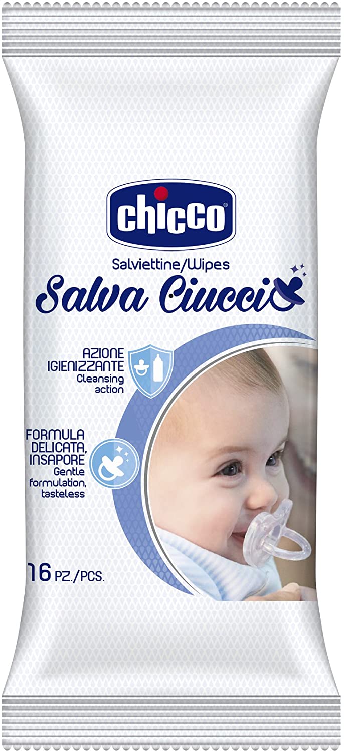 Chicco 00007921000000 Cleaning Cloths, 16 Pieces, White, 16 count (Pack of 1)