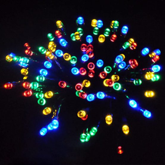 JnDee Safe Voltage Mains Powered 20M 72Feet + 10M Cable Fully Waterproof Christmas Fairy Lights 200 LED Multi Colour(Red, Green, Blue and Yellow) with 8 Light Effects Functions - Image 2