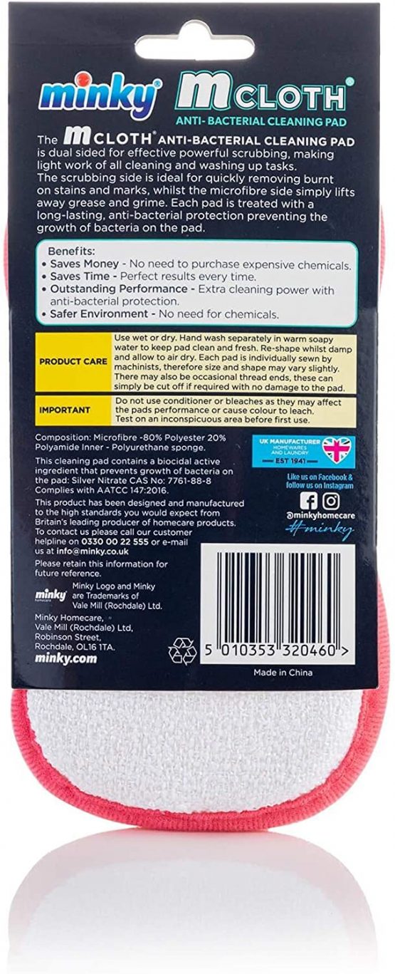 Minky Love Heart Edition M Cloth Anti-Bac Pad - Image 3