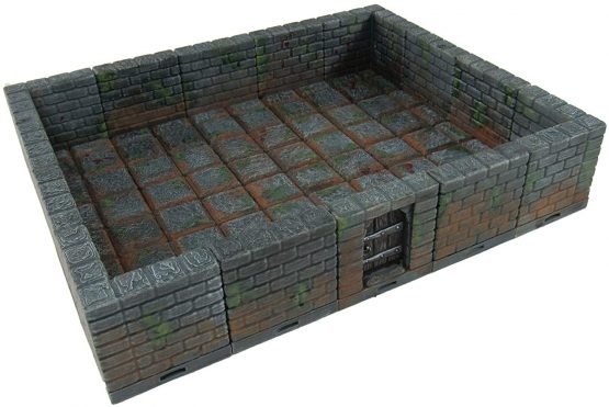 EnderToys Locking Dungeon Tiles - Masonry and Stone, Wargame Terrain for Tabletop 28mm Miniatures, 3D Printed Scenery