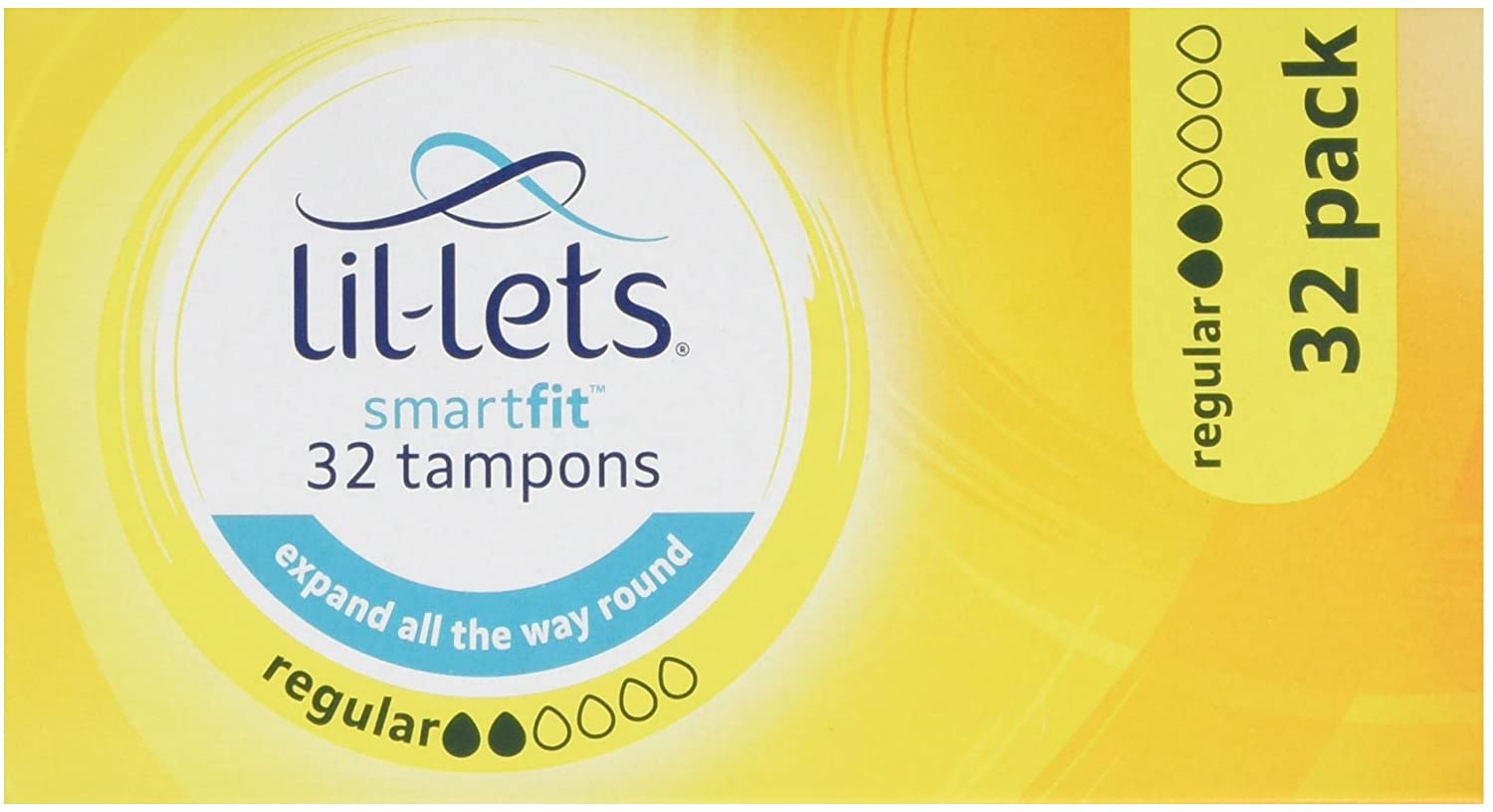 Lil-Lets Non-Applicator Regular Tampons, 32 Count (Pack of 1), for Light to Medium Flow 2 Droplets, Plant-Based - Image 4