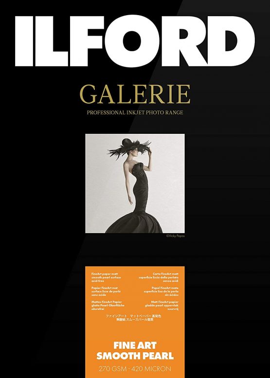 ILFORD Gallery FineArt Smooth Pearl 270 gsm 5 x 7 Inch - 127 mm x 178 mm 50 Sheets