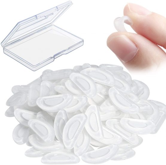 24 Pairs Adhesive Eye Glasses Nose Pads, D Shape Stick on Anti-Slip ...