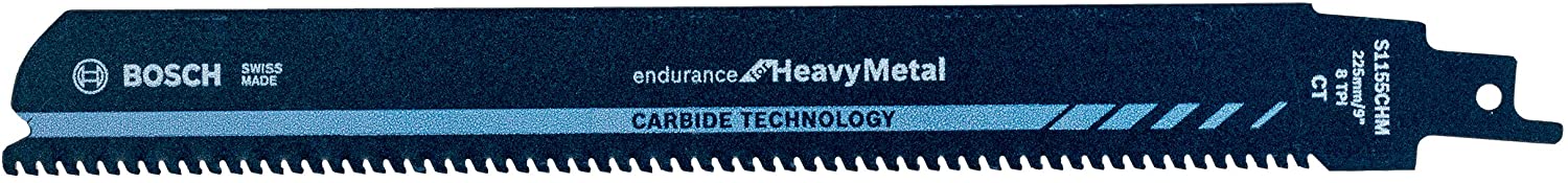 Bosch Professional 2608653182 Reciprocating Saw Blade S 1155 CHM Endurance for Heavy Metal (for metal 225 x 25 x 1.25 mm - Image 2