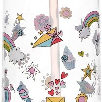 Nuby - Tritan Soft Straw Cup with Push Button - 530ml - 3 Years + - Pink