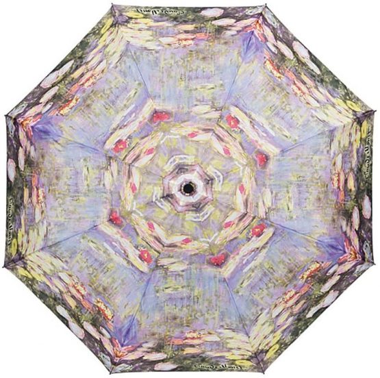 VON LILIENFELD® Folding Pocket Umbrella Automatic Lightweight auto Open/closeTelescopic Motif Women Art Claude Monet: Waterlilies - Image 2