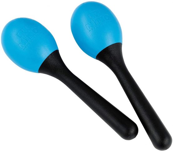 Nino Percussion NINO569SB Plastic Egg Maracas, Pair, Sky Blue