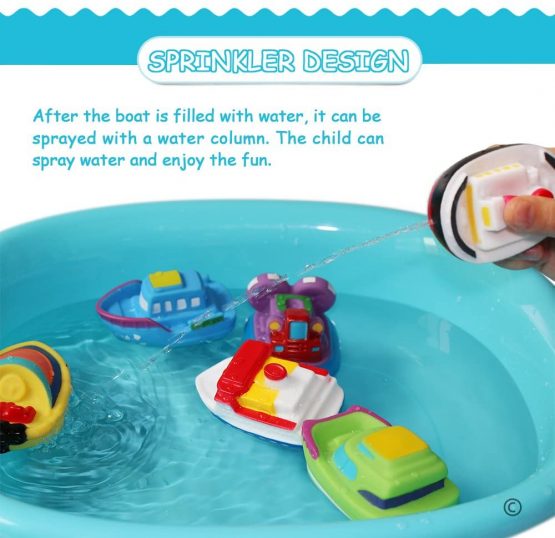 JUNSHEN Bath Toys Floating Bath Boat Toys(6PCS),Baby Soft Bath Time Toys,Bathtub Learning Bathtub Pool Toys and Soft Bath Toys for Toddlers - Image 4