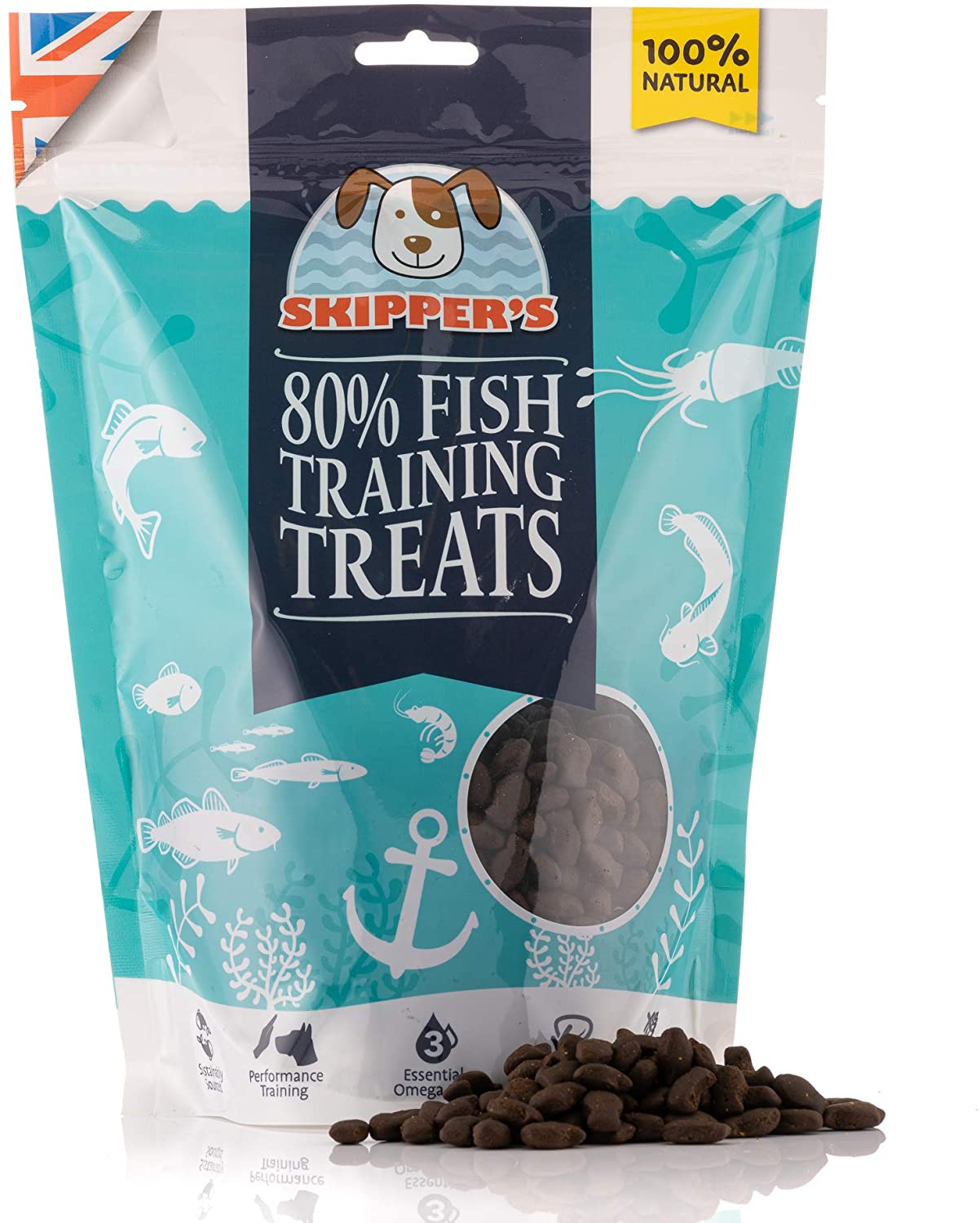 SKIPPER'S Training Treats for Dog Chews and Puppy Training Treats 500g, Source of Omega 3, Grain Free