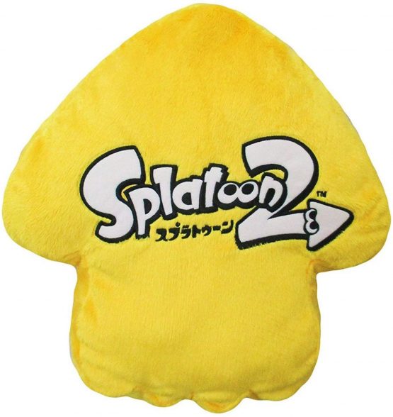 Nintendo Splatoon 2 Squid Cushion - Sun Yellow - official San-Ei plush - Image 2