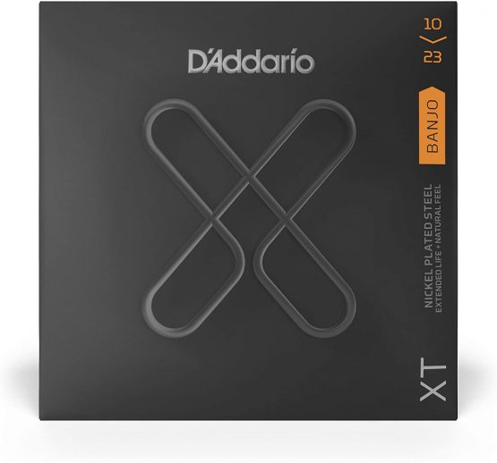D'Addario XTJ1023, XT Banjo Guitar Strings Nickel Plated Steel, Medium, 10-23 - Image 2