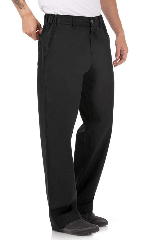 Chef Works A674-M Executive Chefs Trouser, Medium, Black