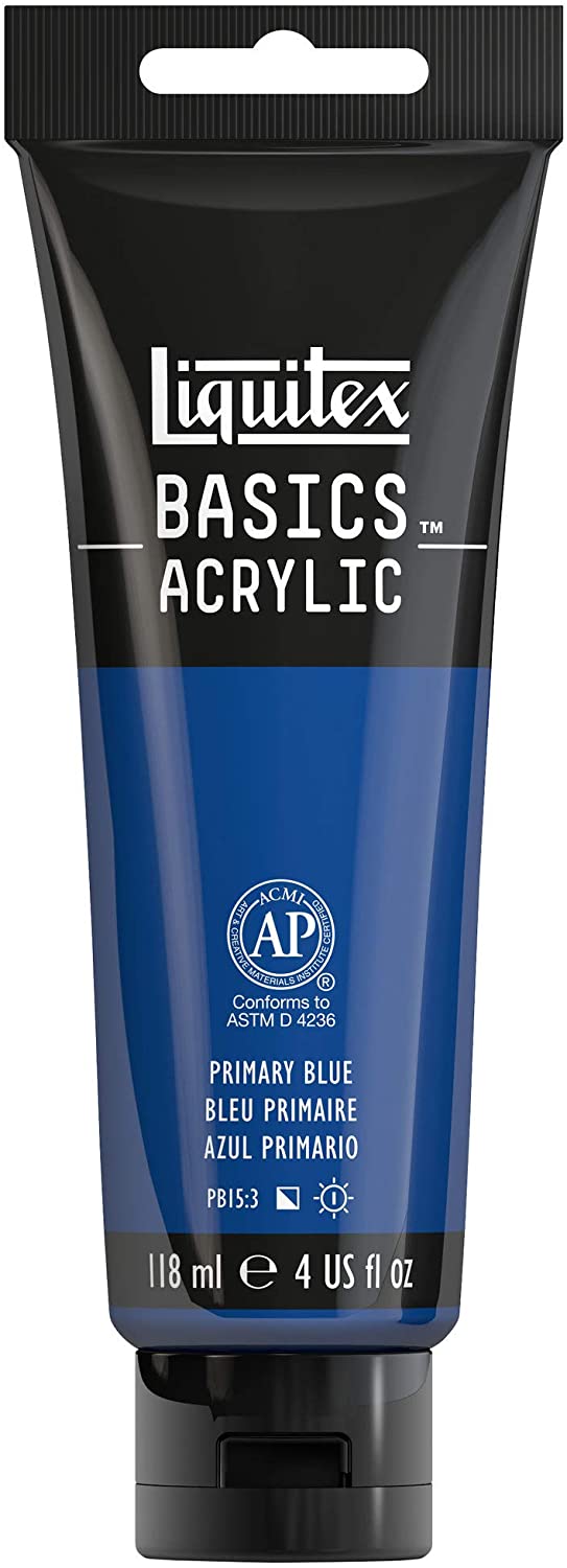 Liquitex Basics Acrylic, 118 ml Tube - Primary Blue, 118 ml (Pack of 1)
