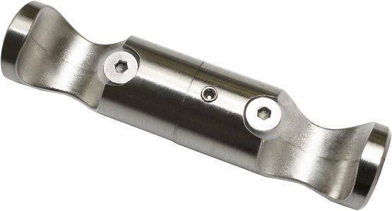 Gardinia Carrier Adaptor for Ø 20 mm 5,5, Metal, Stainless Steel Finish
