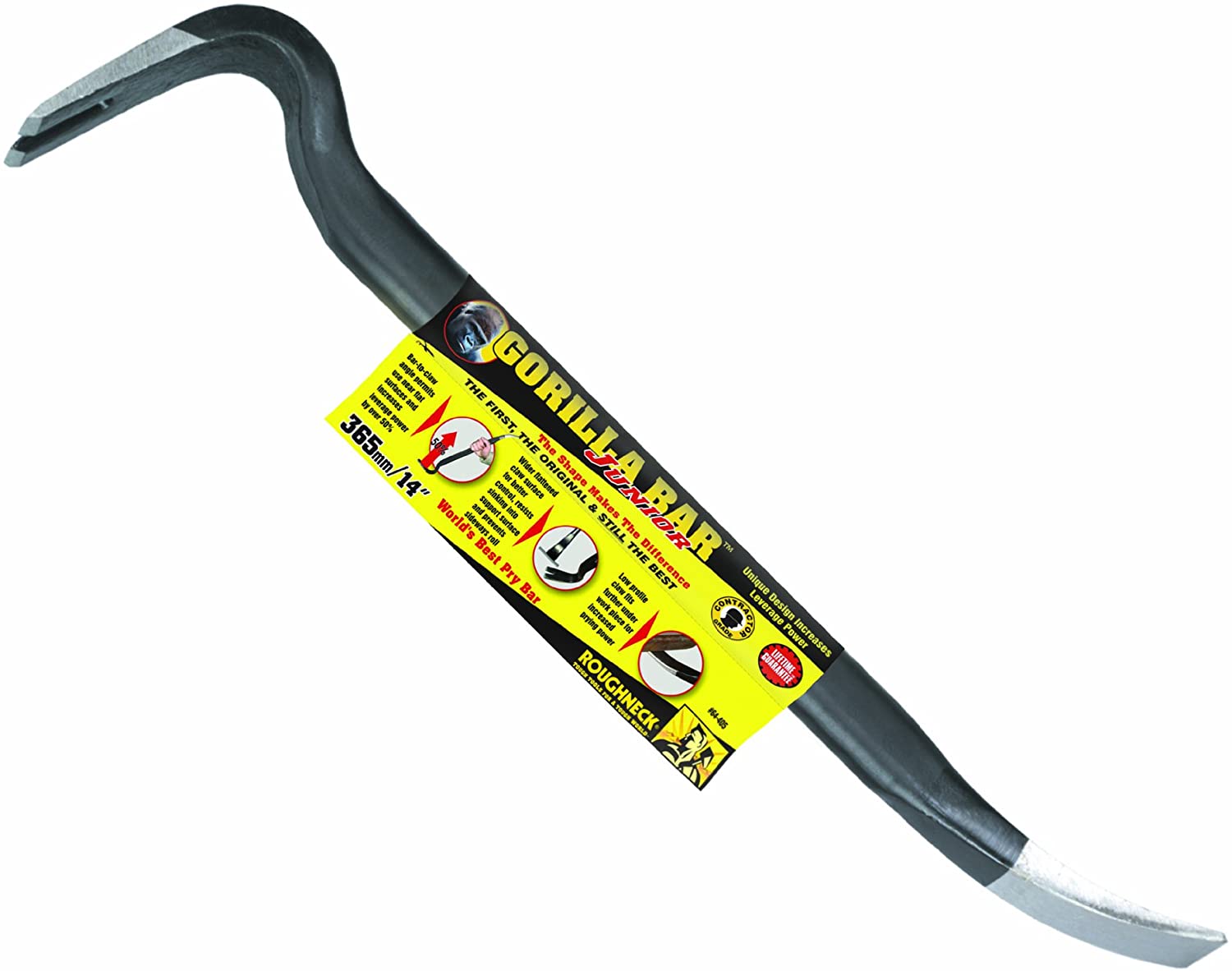 Roughneck Gorilla Bar - 14in (356mm) Drop Forged & Heat Treated Premium Wrecking Bar, Multi, 14-inch - Image 2