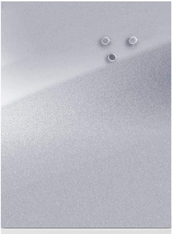 Zeller 11120 Magnetic Board, Stainless-Steel, Silver, 40 x 60 cm