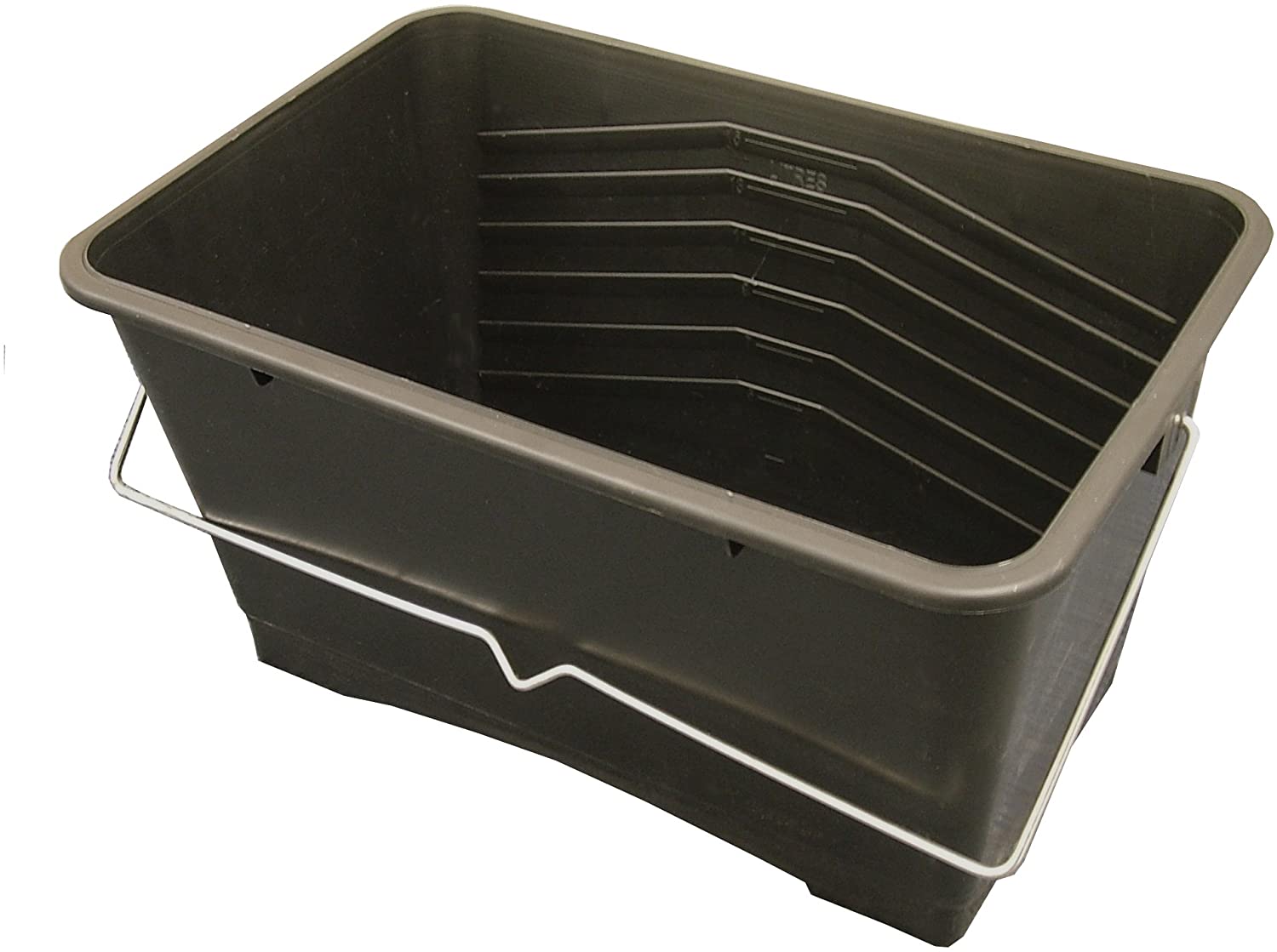 Faithfull FAIPBSCUTTLE 15 Litre Paint Scuttle - Large Decorators Roller Bucket, Black