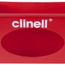 Clinell Wall Mount Dispenser - Wipe Dispenser - Easy to Clean, Ideal for Hospitals and Care Homes - Red