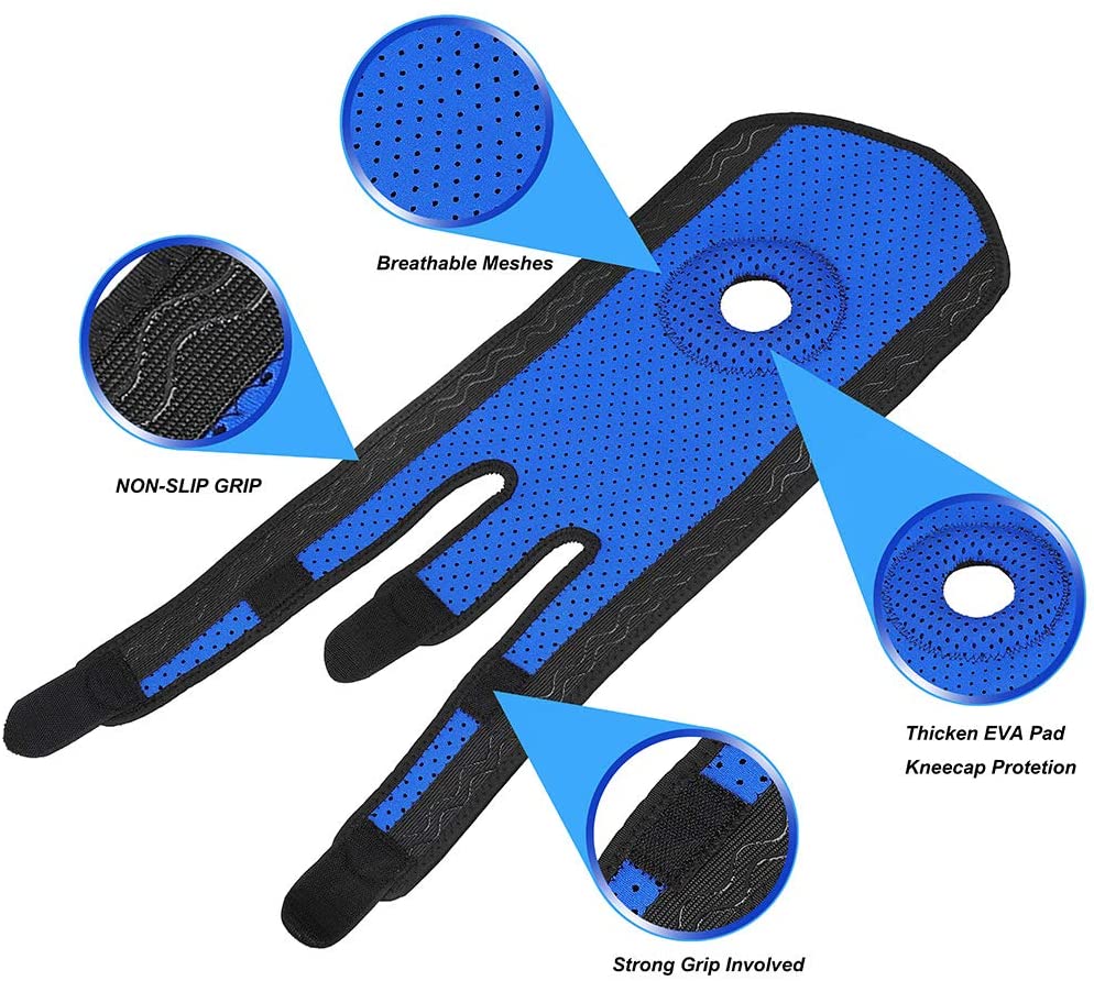 KGONE Knee Brace Support with Anti-Slip Design, Fully-Adjustable Neoprene Brace-Support for Sports Arthritis Pain Relief - Image 4