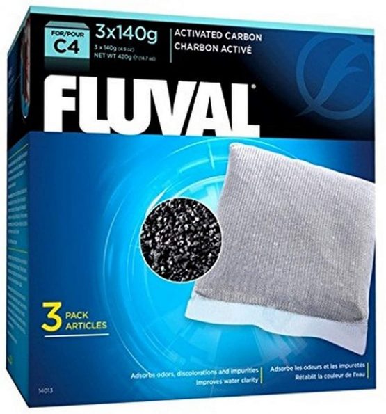 Fluval C4 Carbon Cartridge 420 g Pack of 3 x 140 g