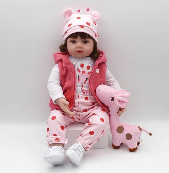 iCradle Reborn Baby Dolls 22" 55CM Handmade Weighted Vinyl& Silicone Life Like Newborn Doll Realistic Looking Baby Doll Slimilar Real Baby Similar To Real Cute Babies FasionToddler - Image 2