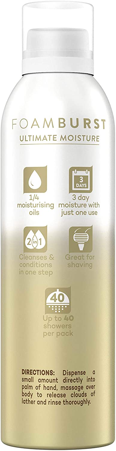 Imperial Leather Foamburst Ultimate Moisture Shower Gel, Golden Amber and Coconut Oil Moisturising Whipped Cream Body Wash, Shower Gel 200 ml - Image 3