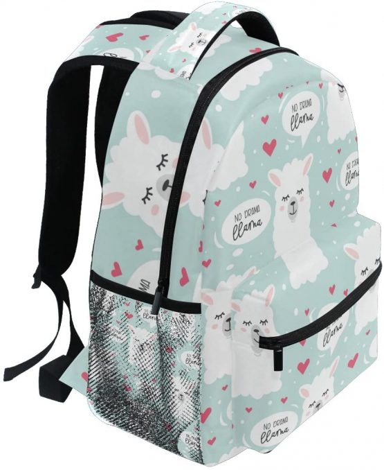 Fashion Laptop Backpack for Men and Women,No Drama Llama Shoulder Backpack Hiking Bag Travel Backpack Rucksack Bookbag for High School/College Student - Image 2