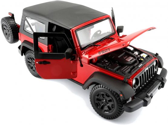 Maisto 1:18 Scale Jeep Wrangler 14 Model Car (Colors May Vary) - Image 2