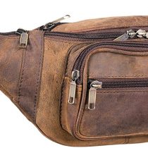 STILORD Belt Bag Genuine Leather, Colour:Colorado - Brown