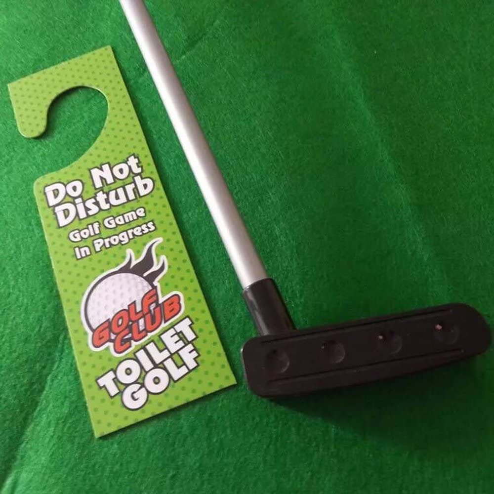 Amasawa Mini Golf Potty, Mini Toilet Golf Gift Set, Mini Golf Potty Gift Set, Golf Bathroom Game Set - Image 4