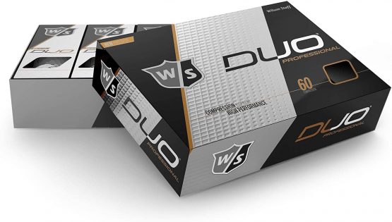 Wilson Golf W/S Duo Professional, Green, 12 Balls, Compression 60, 362 Dimple, Urethane - Image 2