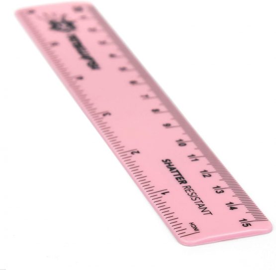 6 Inch / 15cm Rulers - Shatter Resistant - Pack of 5 - Pastel Colours - Fat Belly Fish - Image 3
