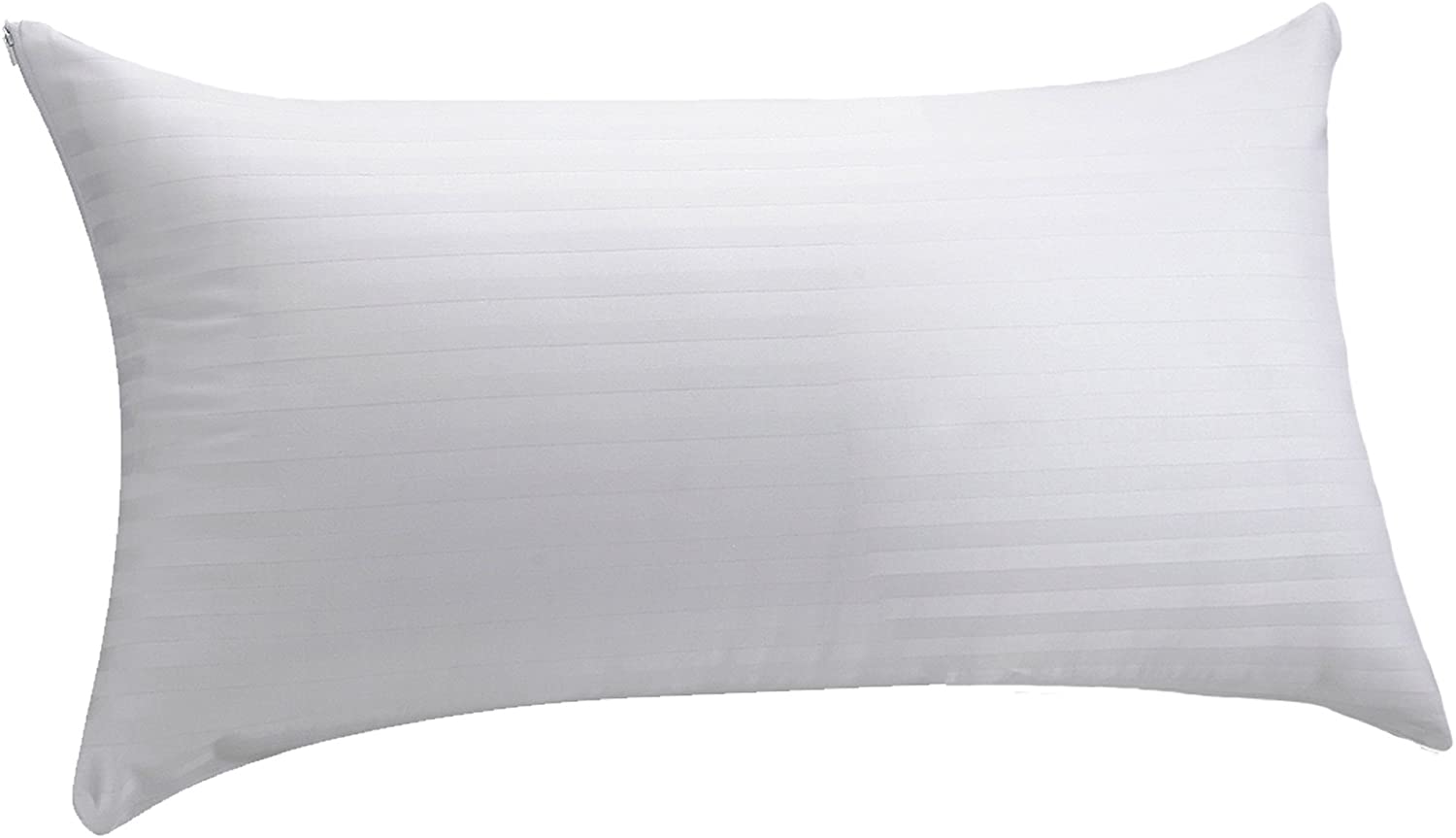 Pikolin Home - Ticking Pillowcase - 100% Cotton, white, 40 x 105 cm