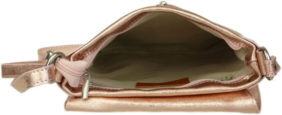 Girly Handbags Italian Soft Leather Cross Body Shoulder Bag Flap Zipper - Image 4
