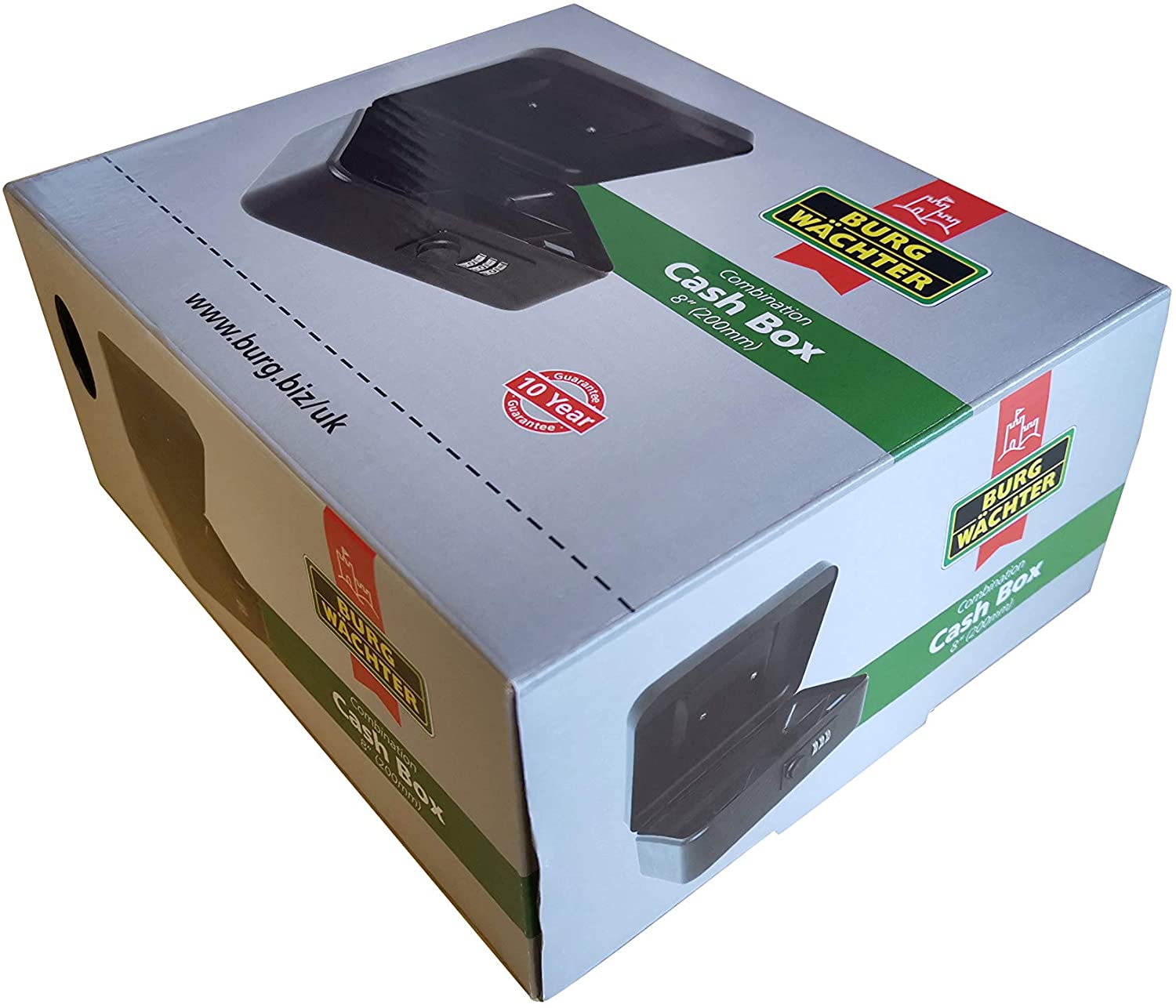 Burg Wachter 8" Money 5020 Combination Lock Cash Box - Black, 3.54 cm x 8.07 cm x 6.89 cm - Image 2