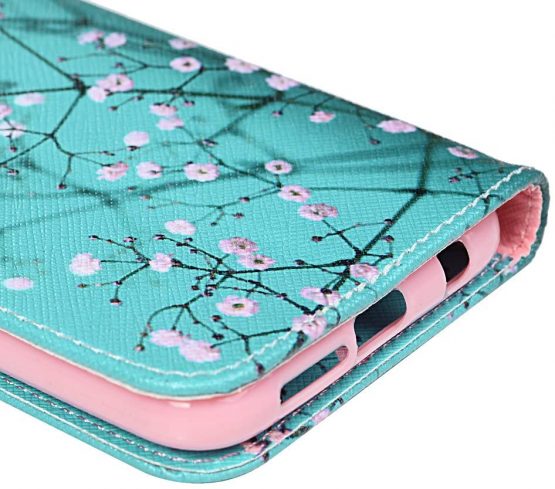 Huawei P20 Lite Case, PU Leather Flip Notebook Wallet Case with Magnetic Closure Stand Card Holder ID Slot Money Pouch Folio TPU Bumper Protective Skin Case Cover for Huawei P20 Lite Kapok - Image 4